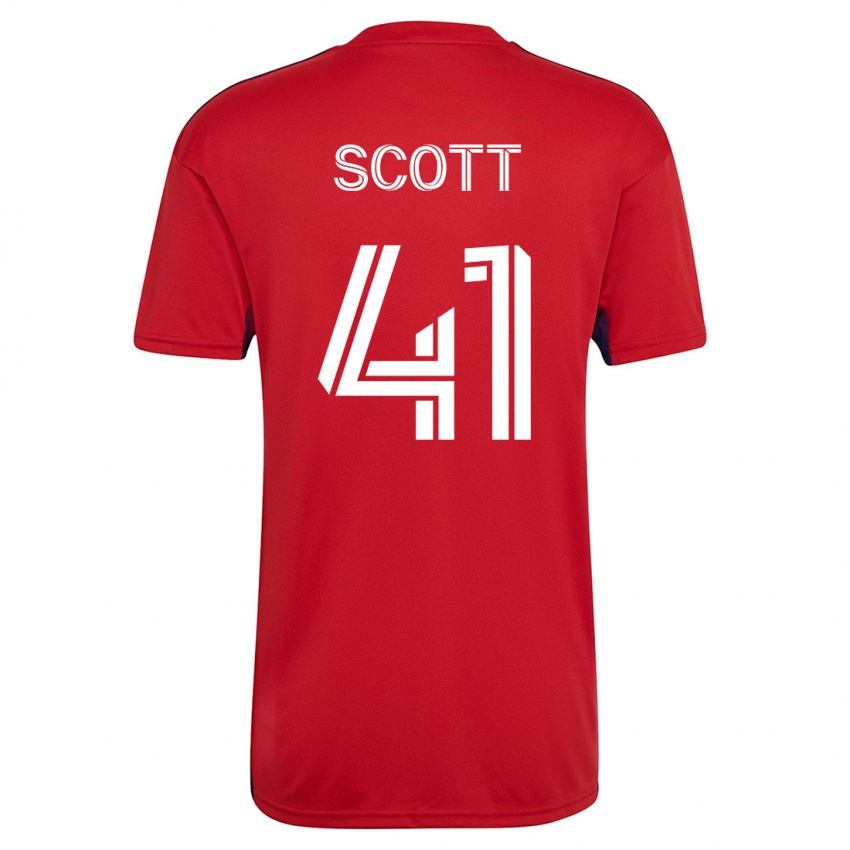 Niño Camiseta Tarik Scott #41 Rojo 1ª Equipación 2023/24 La Camisa México