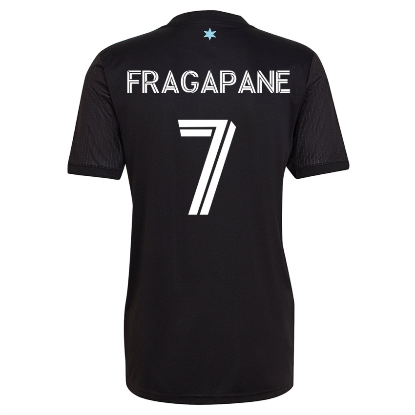 Niño Camiseta Franco Fragapane #7 Negro 1ª Equipación 2023/24 La Camisa México