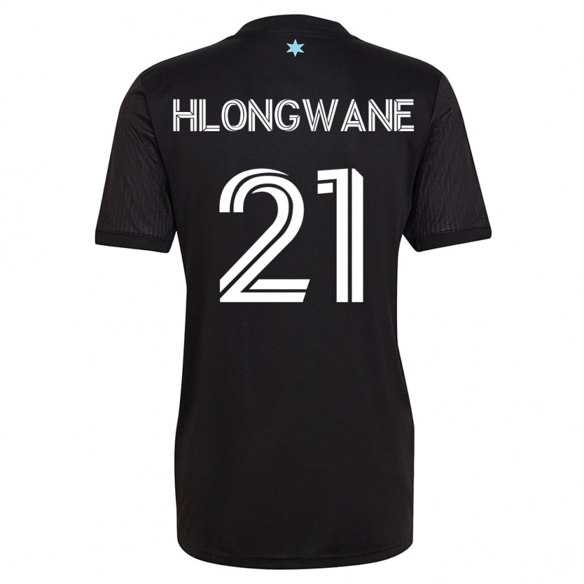 Niño Camiseta Bongokuhle Hlongwane #21 Negro 1ª Equipación 2023/24 La Camisa México