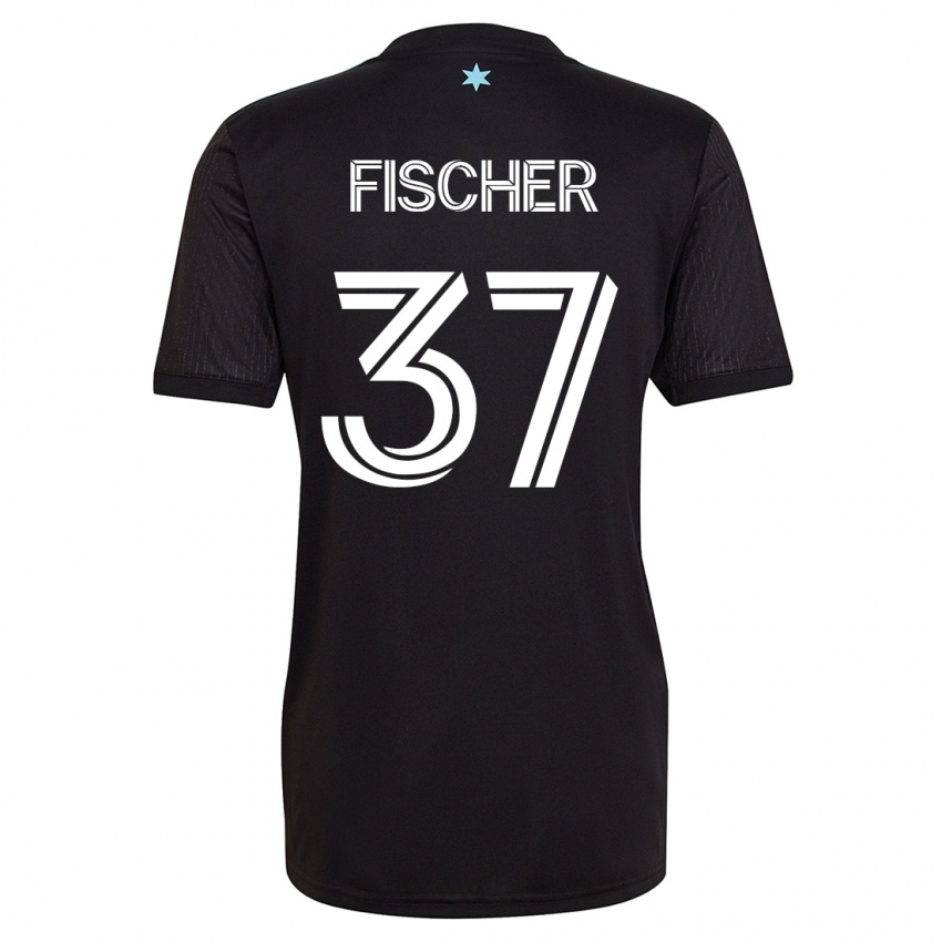 Niño Camiseta Britton Fischer #37 Negro 1ª Equipación 2023/24 La Camisa México