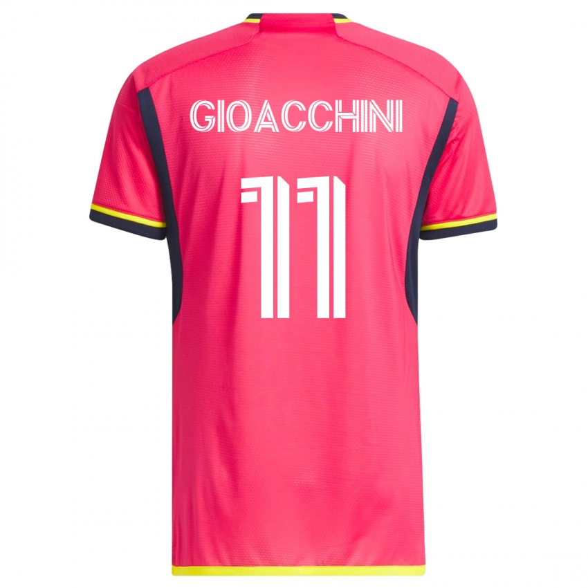 Niño Camiseta Nicholas Gioacchini #11 Rosa 1ª Equipación 2023/24 La Camisa México