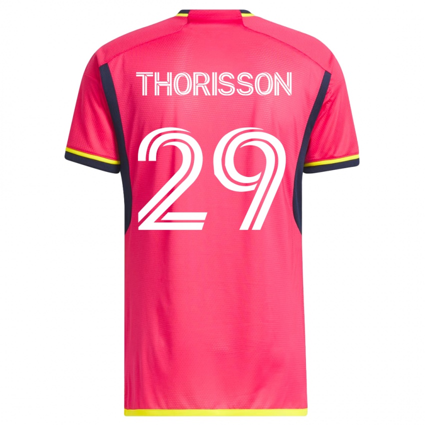 Niño Camiseta Nökkvi Thórisson #29 Rosa 1ª Equipación 2023/24 La Camisa México