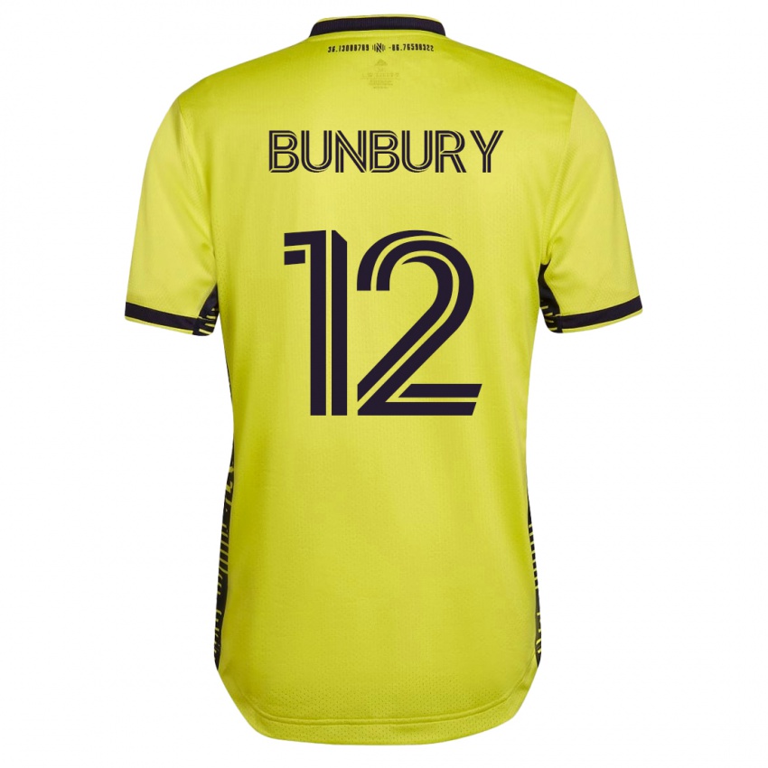 Niño Camiseta Teal Bunbury #12 Amarillo 1ª Equipación 2023/24 La Camisa México