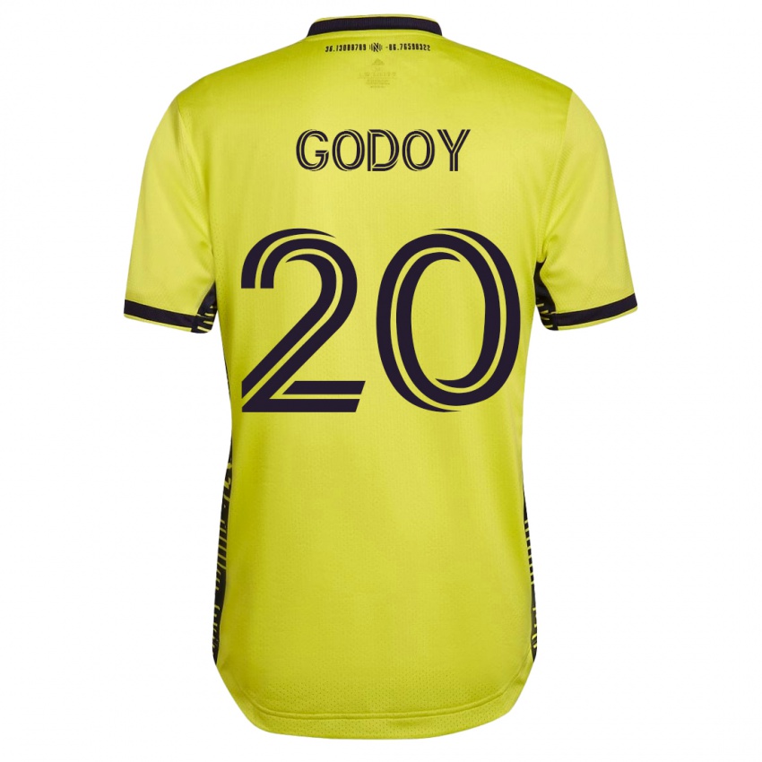 Niño Camiseta Aníbal Godoy #20 Amarillo 1ª Equipación 2023/24 La Camisa México