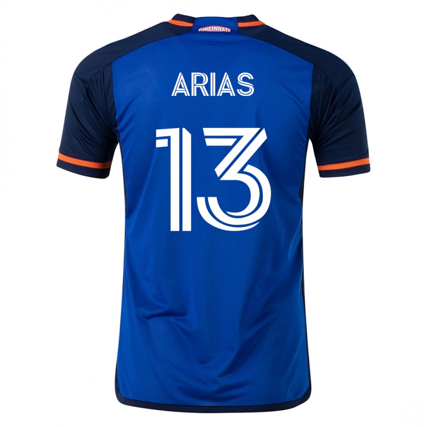 Niño Camiseta Santiago Arias #13 Azul 1ª Equipación 2023/24 La Camisa México