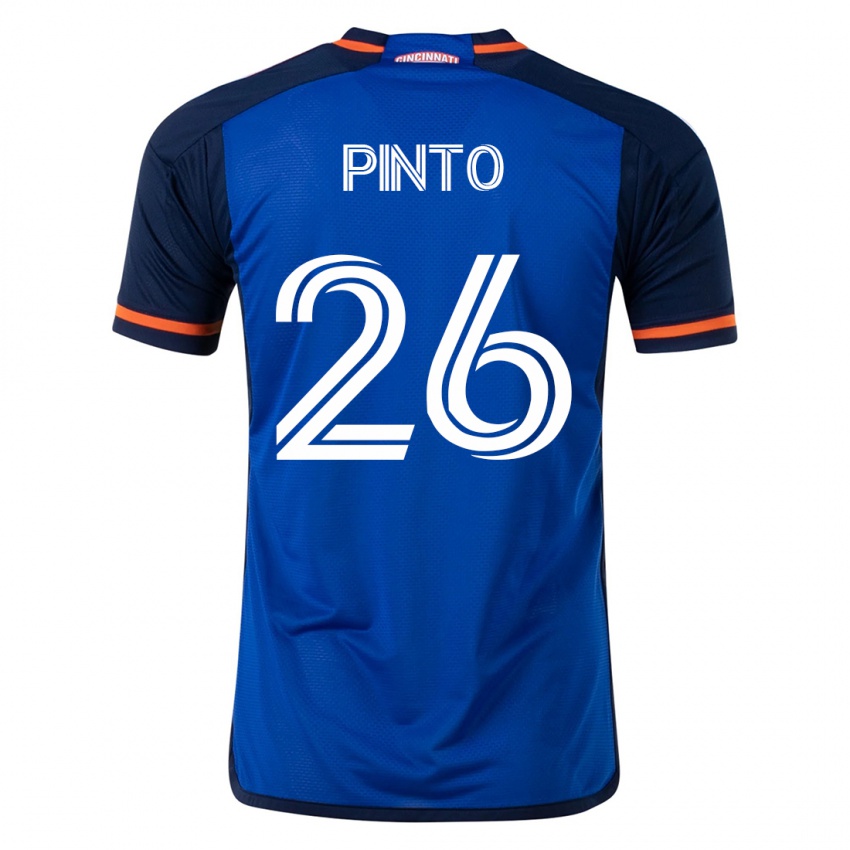 Niño Camiseta Malik Pinto #26 Azul 1ª Equipación 2023/24 La Camisa México