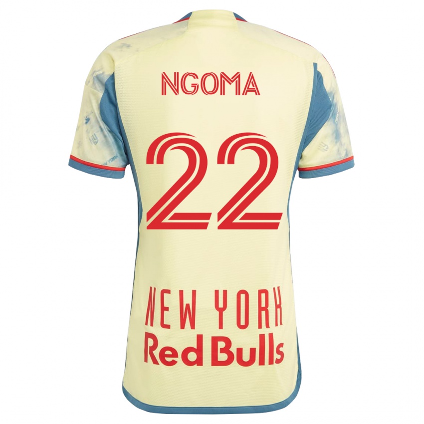 Niño Camiseta Serge Ngoma #22 Amarillo 1ª Equipación 2023/24 La Camisa México