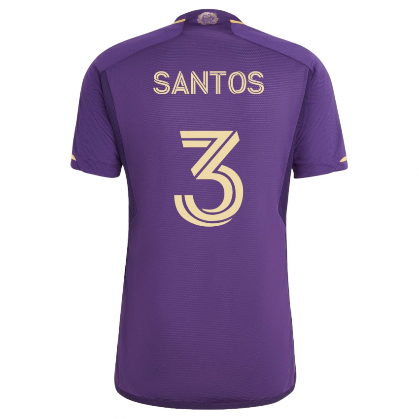 Niño Camiseta Rafael Santos #3 Violeta 1ª Equipación 2023/24 La Camisa México