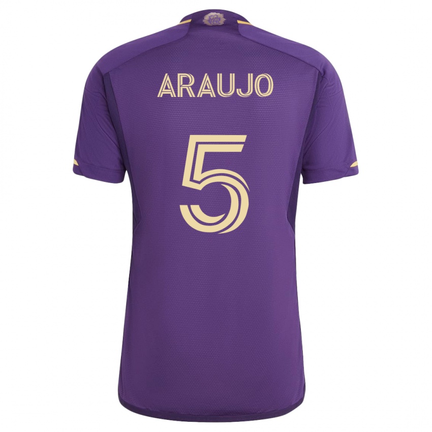 Niño Camiseta César Araújo #5 Violeta 1ª Equipación 2023/24 La Camisa México