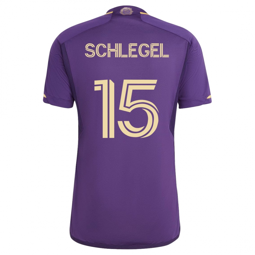 Niño Camiseta Rodrigo Schlegel #15 Violeta 1ª Equipación 2023/24 La Camisa México