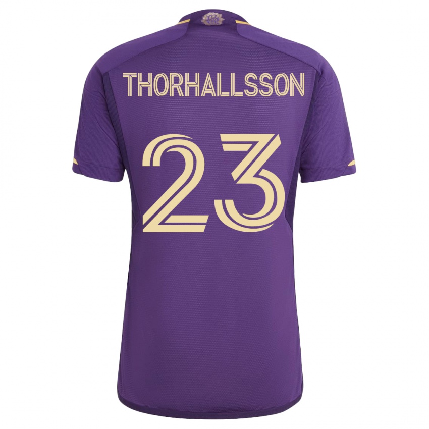Niño Camiseta Dagur Dan Thórhallsson #23 Violeta 1ª Equipación 2023/24 La Camisa México