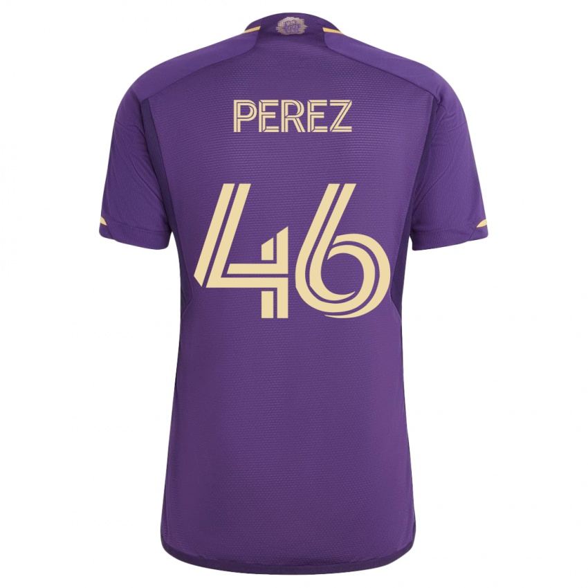 Niño Camiseta Franco Pérez #46 Violeta 1ª Equipación 2023/24 La Camisa México
