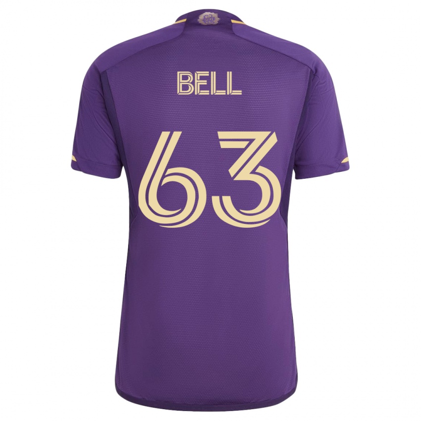 Niño Camiseta Dominic Bell #63 Violeta 1ª Equipación 2023/24 La Camisa México