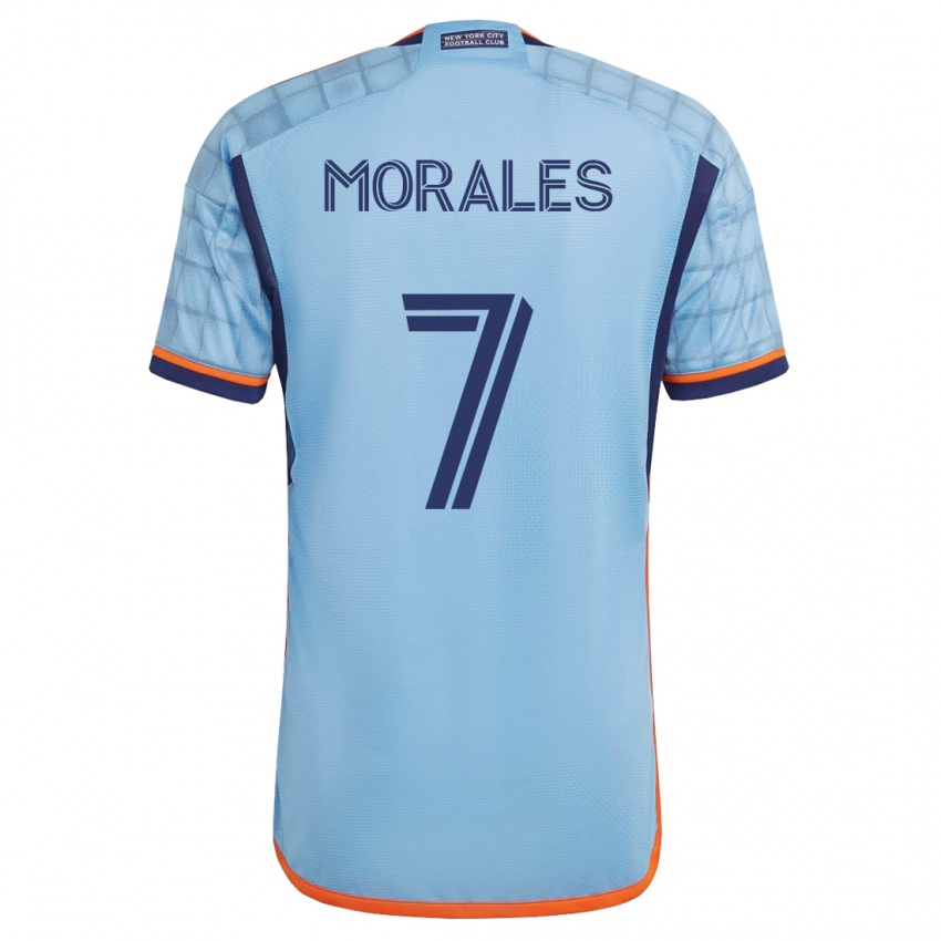 Niño Camiseta Alfredo Morales #7 Azul 1ª Equipación 2023/24 La Camisa México