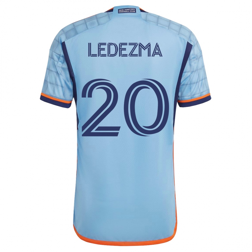 Niño Camiseta Richard Ledezma #20 Azul 1ª Equipación 2023/24 La Camisa México