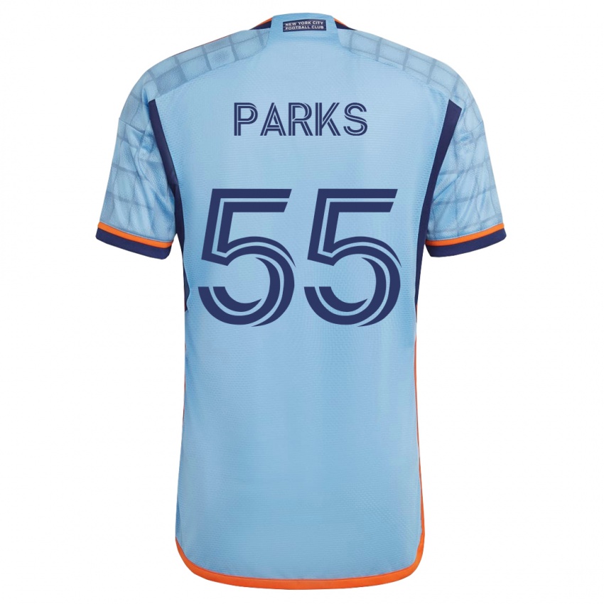 Niño Camiseta Keaton Parks #55 Azul 1ª Equipación 2023/24 La Camisa México