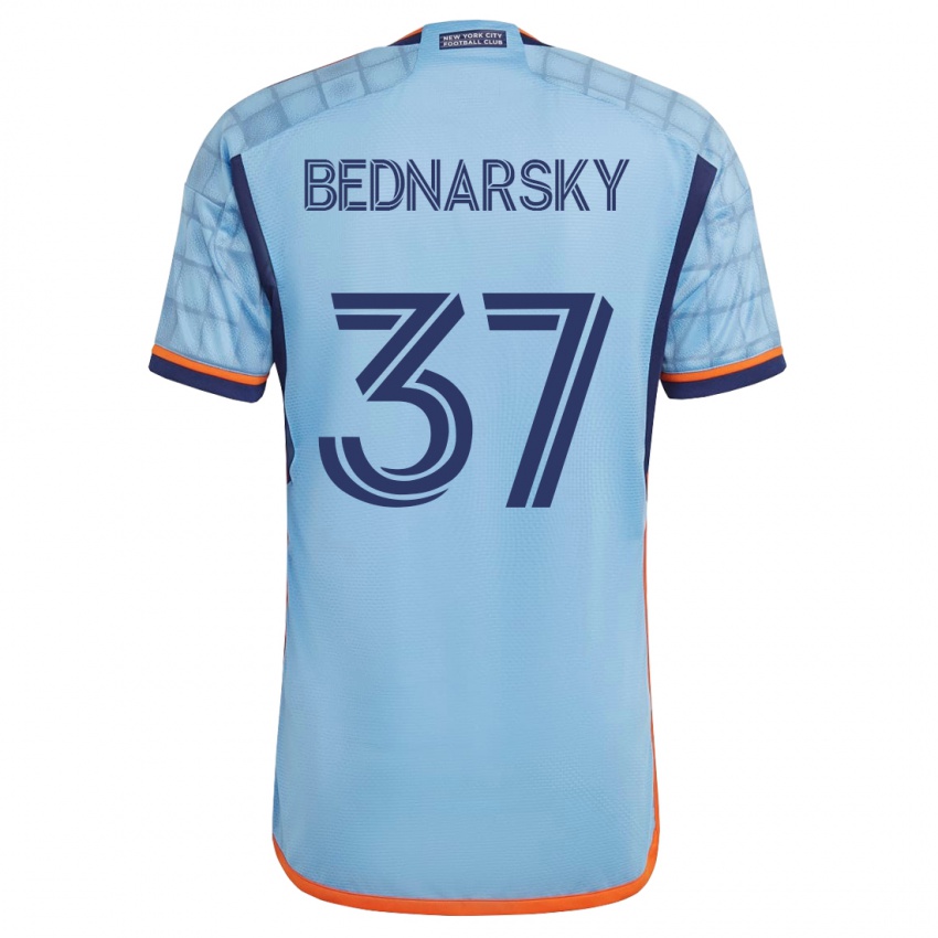 Niño Camiseta Stevo Bednarsky #37 Azul 1ª Equipación 2023/24 La Camisa México