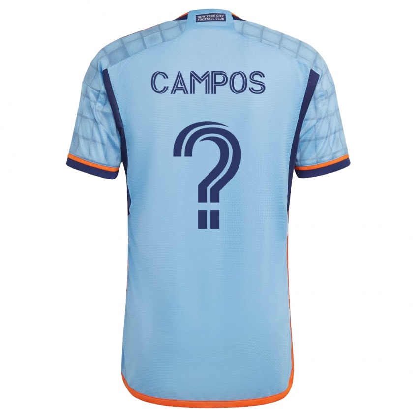 Niño Camiseta Adonis Campos #0 Azul 1ª Equipación 2023/24 La Camisa México
