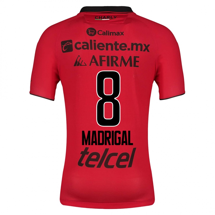 Niño Camiseta Fernando Madrigal #8 Rojo 1ª Equipación 2023/24 La Camisa México