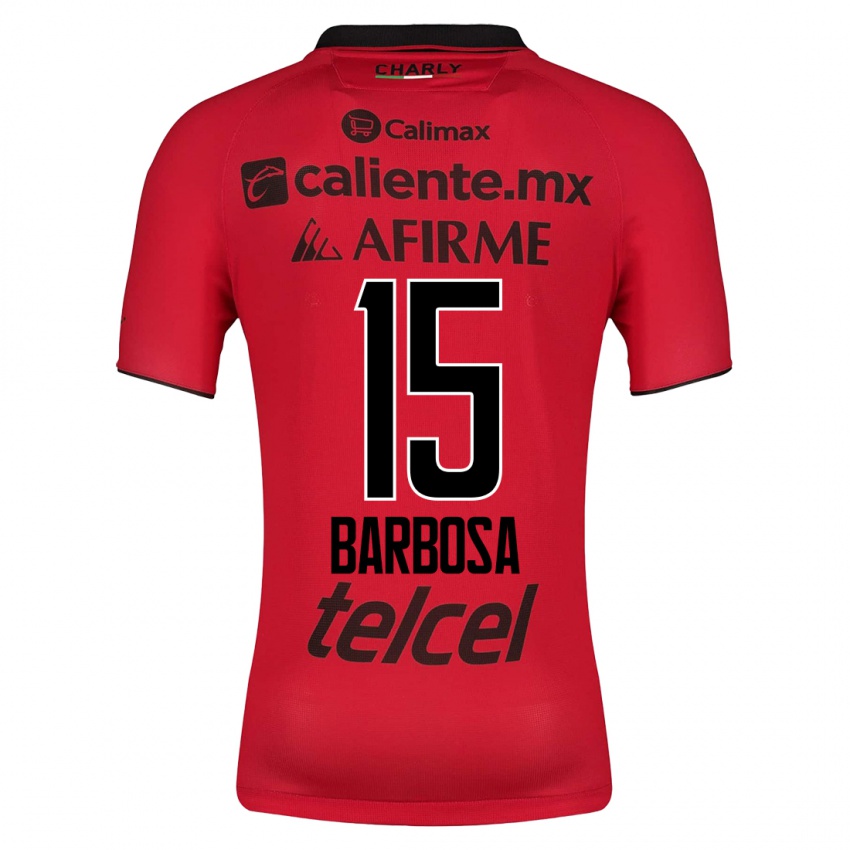 Niño Camiseta Diego Barbosa #15 Rojo 1ª Equipación 2023/24 La Camisa México
