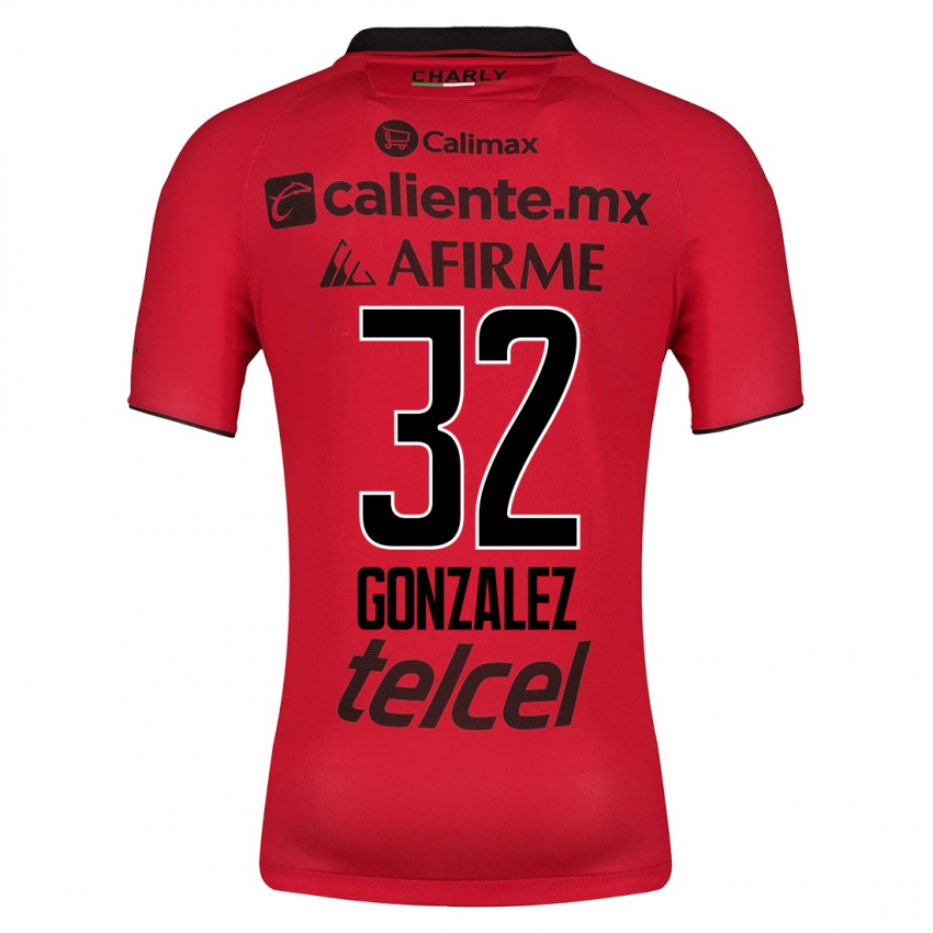 Niño Camiseta Carlos Gonzalez #32 Rojo 1ª Equipación 2023/24 La Camisa México