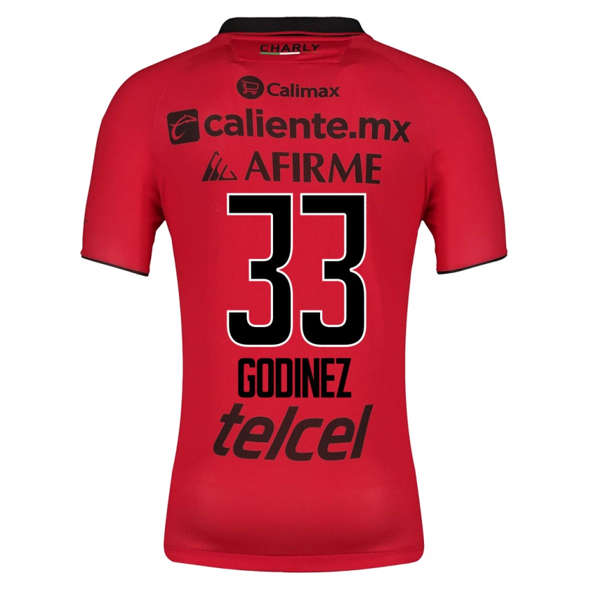 Niño Camiseta Rodrigo Godínez #33 Rojo 1ª Equipación 2023/24 La Camisa México