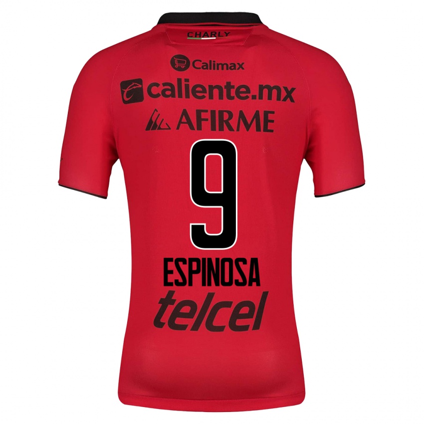 Niño Camiseta Daniela Espinosa #9 Rojo 1ª Equipación 2023/24 La Camisa México