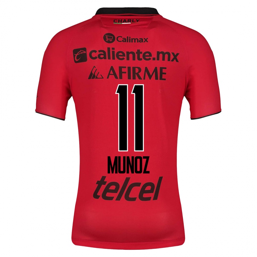 Niño Camiseta Sanjuana Muñoz #11 Rojo 1ª Equipación 2023/24 La Camisa México