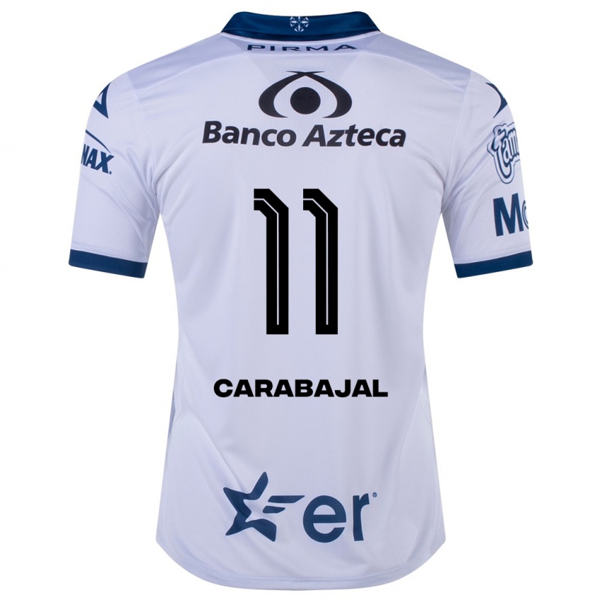 Niño Camiseta Gabriel Carabajal #11 Blanco 1ª Equipación 2023/24 La Camisa México