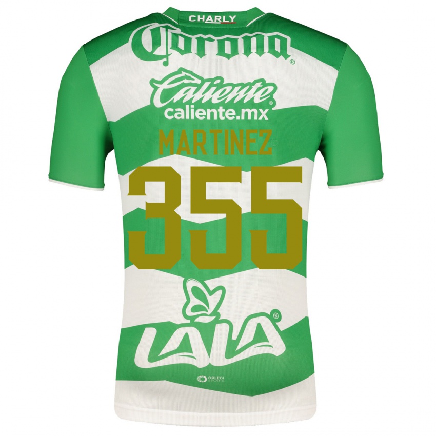 Niño Camiseta Leonardo Martinez #355 Verde 1ª Equipación 2023/24 La Camisa México