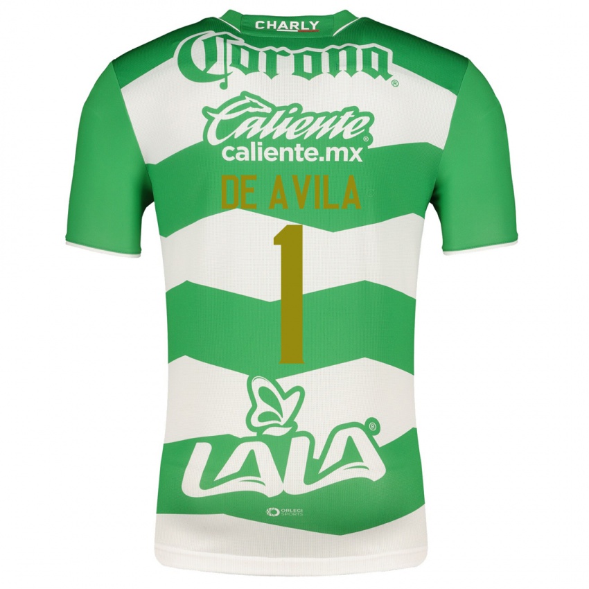 Niño Camiseta Hannia De Ávila #1 Verde 1ª Equipación 2023/24 La Camisa México