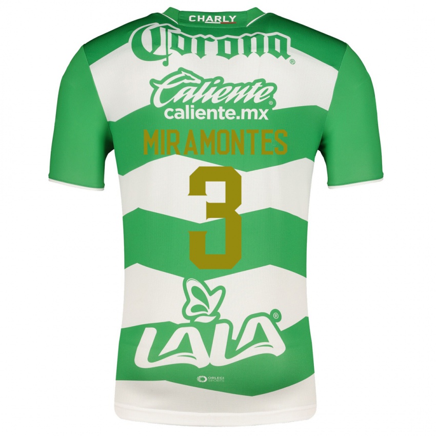 Niño Camiseta Natalia Miramontes #3 Verde 1ª Equipación 2023/24 La Camisa México