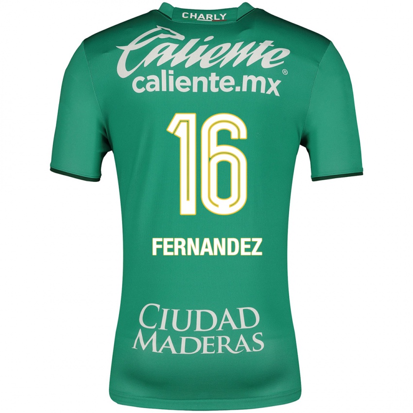 Niño Camiseta Omar Fernández #16 Verde 1ª Equipación 2023/24 La Camisa México