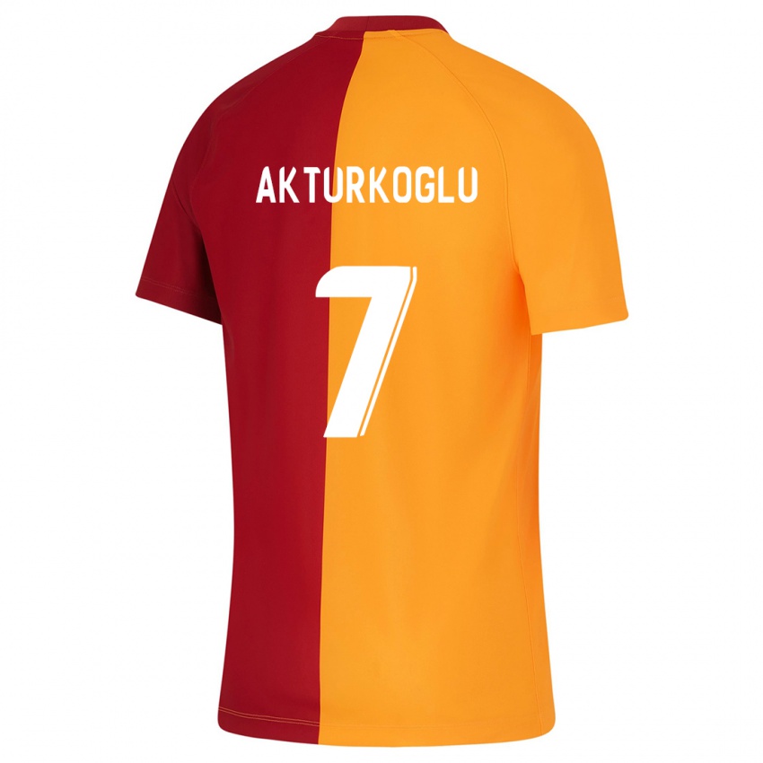 Niño Camiseta Kerem Aktürkoğlu #7 Naranja 1ª Equipación 2023/24 La Camisa México