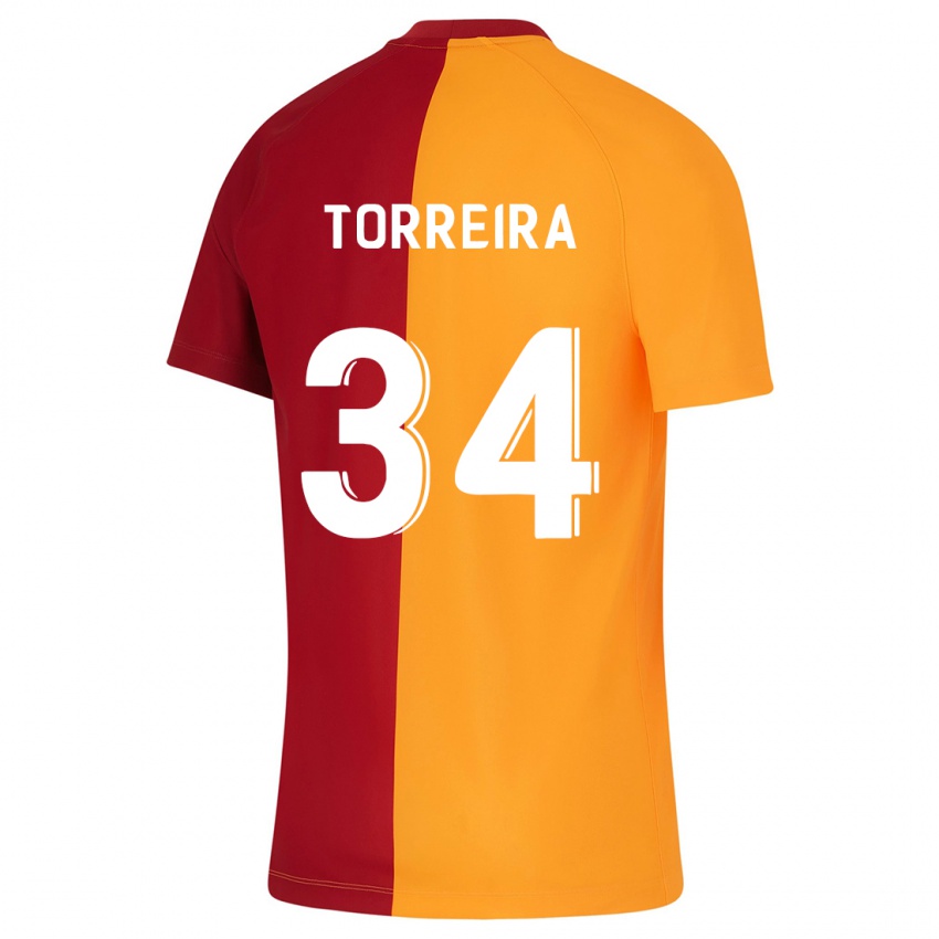 Niño Camiseta Lucas Torreira #34 Naranja 1ª Equipación 2023/24 La Camisa México