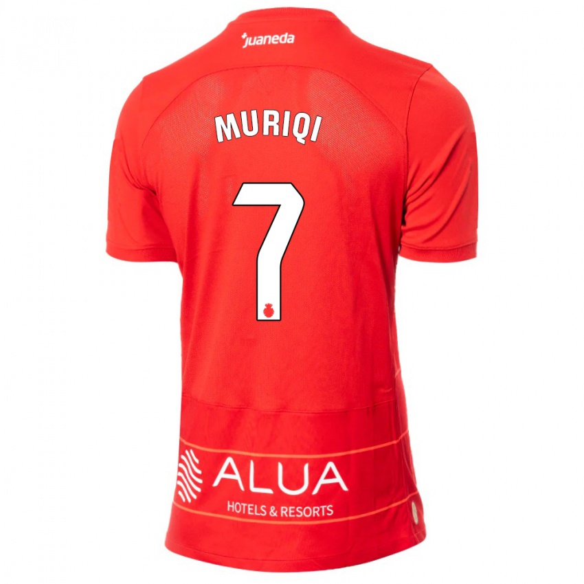 Niño Camiseta Vedat Muriqi #7 Rojo 1ª Equipación 2023/24 La Camisa México