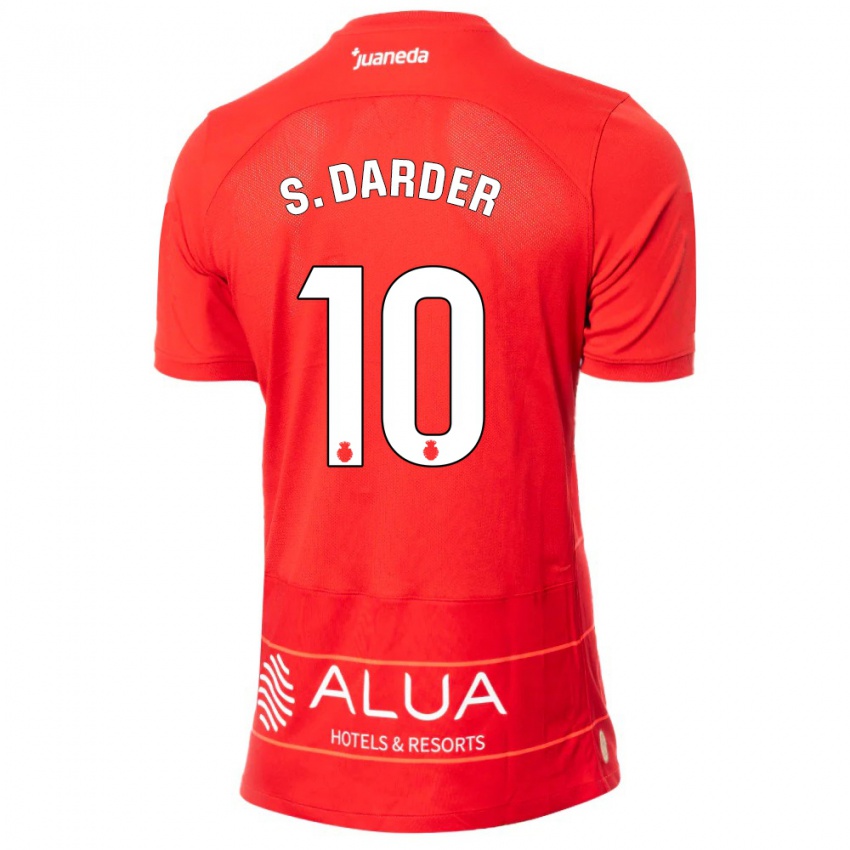 Niño Camiseta Sergi Darder #10 Rojo 1ª Equipación 2023/24 La Camisa México