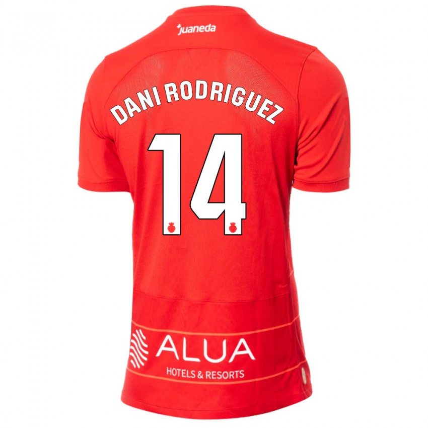 Niño Camiseta Dani Rodríguez #14 Rojo 1ª Equipación 2023/24 La Camisa México