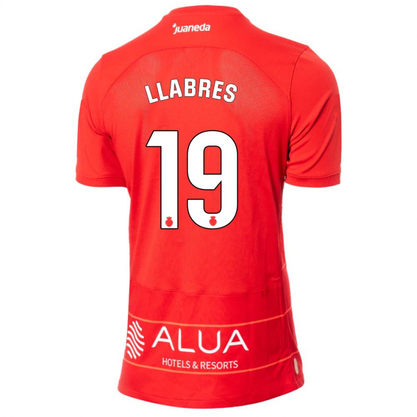 Niño Camiseta Javi Llabrés #19 Rojo 1ª Equipación 2023/24 La Camisa México