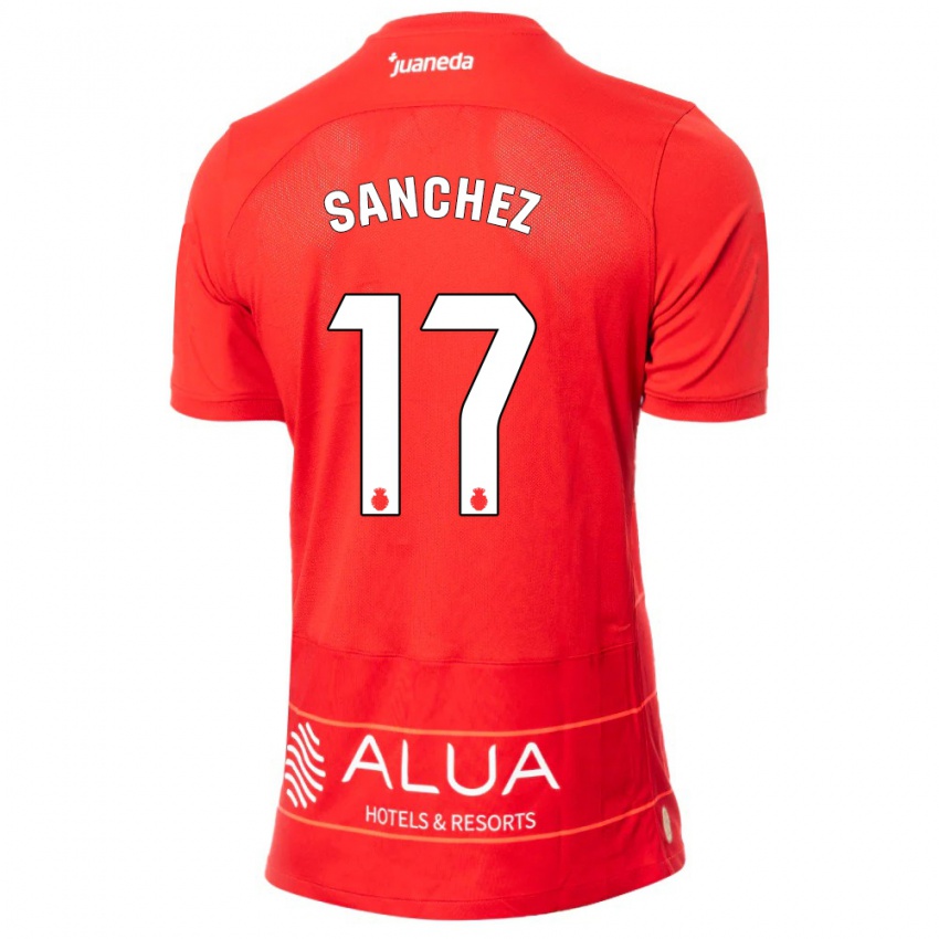 Niño Camiseta Avelino Sánchez #17 Rojo 1ª Equipación 2023/24 La Camisa México