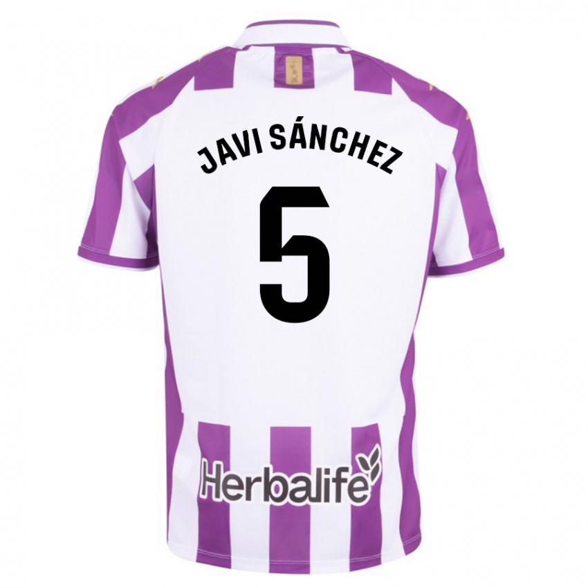 Niño Camiseta Javi Sánchez #5 Morado 1ª Equipación 2023/24 La Camisa México