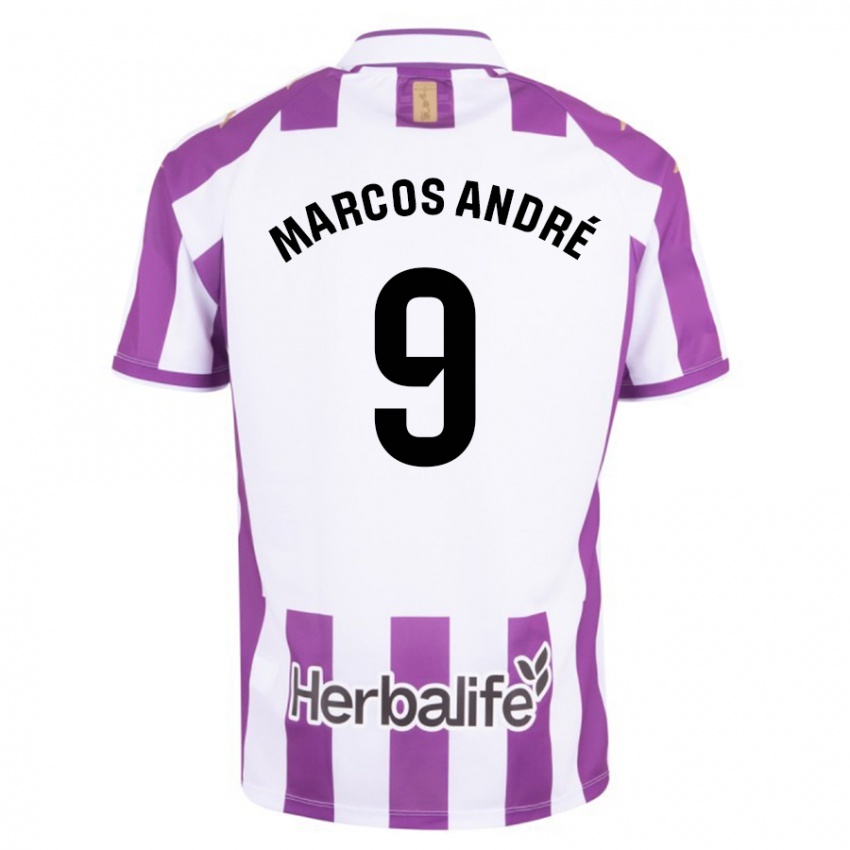 Niño Camiseta Marcos André #9 Morado 1ª Equipación 2023/24 La Camisa México