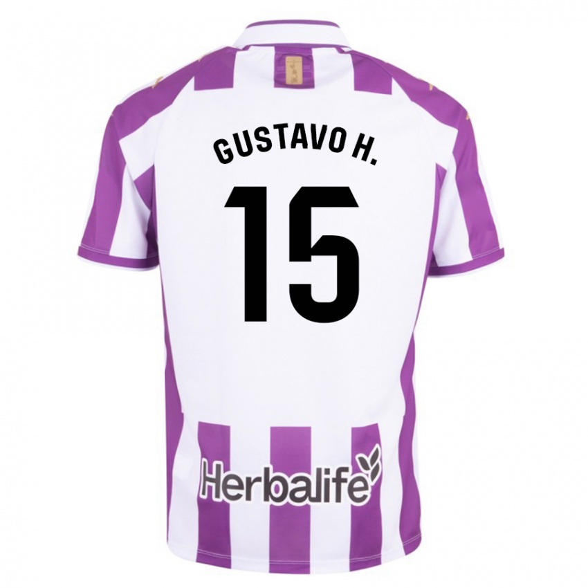 Niño Camiseta Gustavo Henrique #15 Morado 1ª Equipación 2023/24 La Camisa México