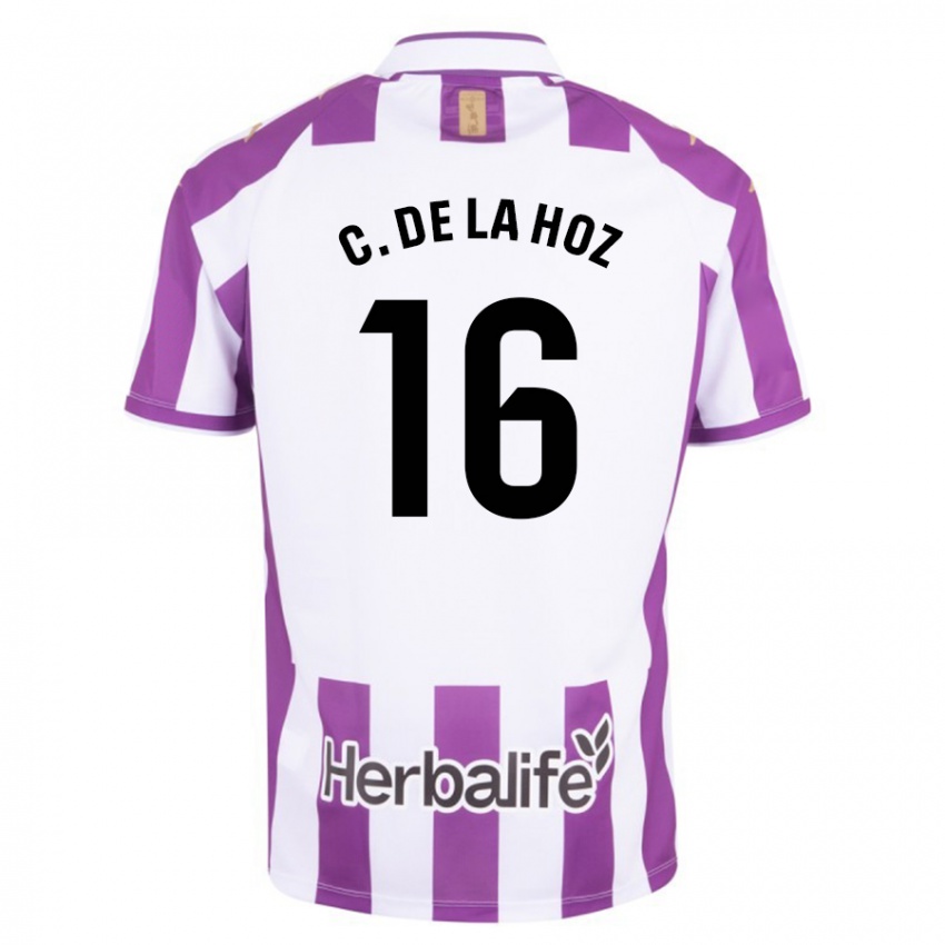 Niño Camiseta César De La Hoz #16 Morado 1ª Equipación 2023/24 La Camisa México