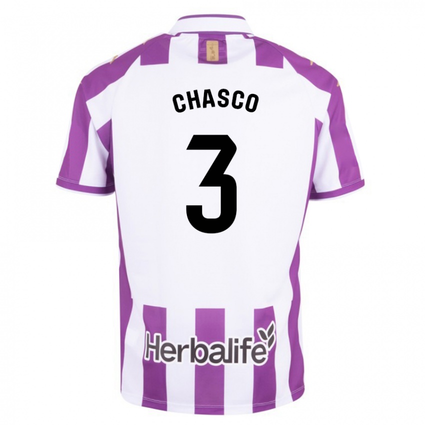 Niño Camiseta Raúl Chasco #3 Morado 1ª Equipación 2023/24 La Camisa México