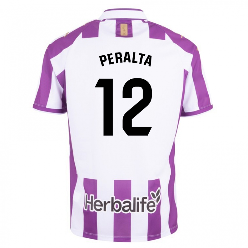 Niño Camiseta Fernando Peralta #12 Morado 1ª Equipación 2023/24 La Camisa México