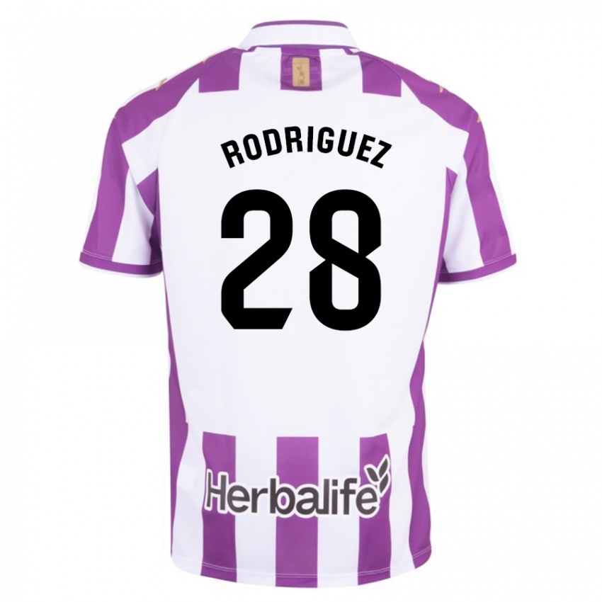 Niño Camiseta Yago Rodríguez #28 Morado 1ª Equipación 2023/24 La Camisa México