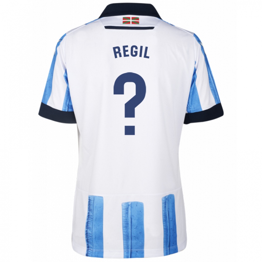 Niño Camiseta Markel Regil #0 Azul Blanco 1ª Equipación 2023/24 La Camisa México