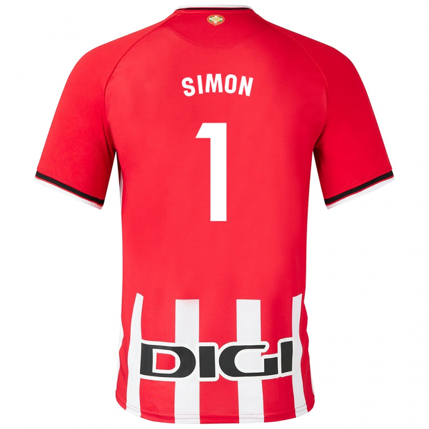 Niño Camiseta Unai Simón #1 Rojo 1ª Equipación 2023/24 La Camisa México