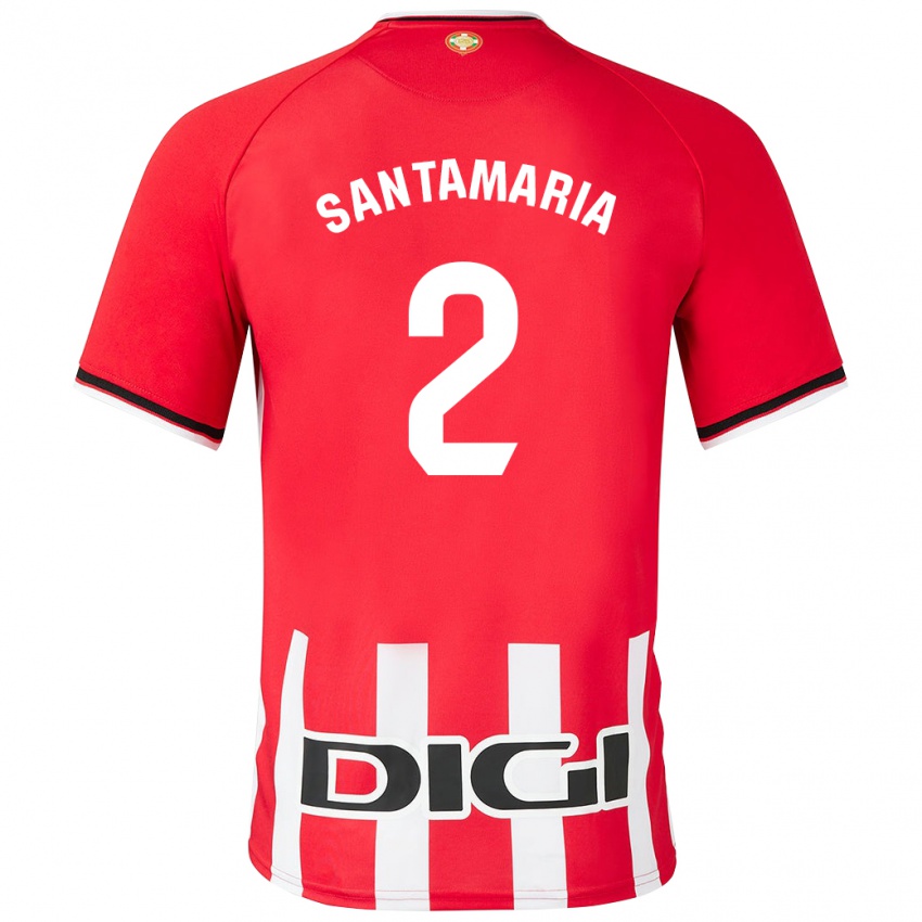 Niño Camiseta Unai Santamaría #2 Rojo 1ª Equipación 2023/24 La Camisa México